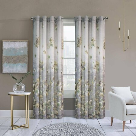 KD AMERICANA 52 x 63 in. Twilight Grommet Curtain Panel; Grey KD2842970